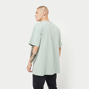 เสื้อยืดแฟชั่นล่าสุด สีพื้น สำหรับผู้ชาย ขายส่ง รับผลิตตามแบบ OEM แห้งเร็ว ทรงหลวม เสื้อยืดออกกำลังกายสำหรับผู้ชาย - Product Image 2