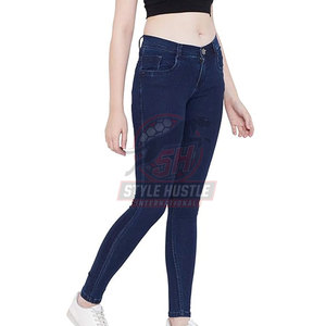 Venta al por mayor de pantalones vaqueros para mujer a precio económico, transpirables, para uso en invierno, pantalones vaqueros para mujer en venta en línea - Product Image 3