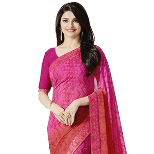 Sari de Piel Sintética de Alta Gama, Tendencia en Ventas, Diseño Étnico Moderno, Lavable, para Fiestas - Product Image 1