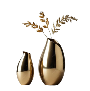 Tabletop Flower <b>Vase</b> Modern Attractive Gold Wired Metal <b>Vase</b> Hotels and Restaurants Home Decor and Interior - Product Image 3