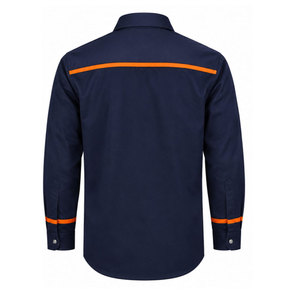 Camisas Casuales Resistentes al Fuego NFPA para Soldador, Manga Larga, con Botones, Retardantes de Llama, Alta Visibilidad, ANSI Clase 2, Venta al Por Mayor - Product Image 3