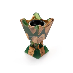 Brûleur à Bakhoor en résine de bois écologique et durable, fait main, décoratif, porte-encens arabe, parfum d'ambiance pour la maison, aromathérapie - Product Image 3