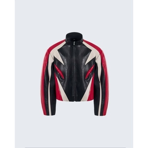 Chaqueta de Cuero Genuino de Lujo, Estilo Motero Retro, Chaqueta Clásica Informal para Hombre/Mujer, Ropa de Marca Personalizada - Product Image 3