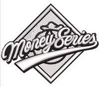 Patch de baseball série Money en PVC 3D gaufré, brodé, en tissu tissé, appliqué à coudre, forme personnalisée, décoratif