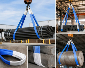 Eslinga de elevación de alta resistencia con ojo plano de 8 toneladas, de poliéster, 8000 kg, 2m, 3m, 4m, 5m, 6m, 8m, 10m, personalizada - Product Image 2