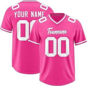เสื้อผ้ากีฬาอเมริกันฟุตบอลสีทองสำหรับผู้ชาย สไตล์ทีมแบบกำหนดเอง ระบายอากาศได้ดี - Product Image 3
