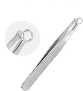 Nose Hair Trimming Tweezer Stainless Steel Pointed Tip Eyebrow Tweezers Reusable <b>Precision</b> <b>Tools</b> Portable Grooming <b>Tool</b> - Product Image 3