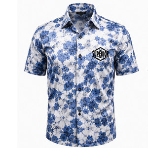 Chemise à motifs décontractée pour homme avec un design tendance, un tissu doux et une coupe ajustée moderne pour un style élégant au quotidien, chemise hawaïenne - Product Image 1