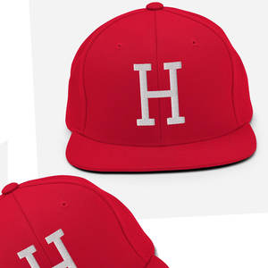 Gorra Snapback Roja de 6 Paneles Personalizada al por Mayor de Fittler Sports, Gorra Hip-Hop Impermeable con Letra H Bordada de Alta Calidad y Visera Plana - Product Image 5