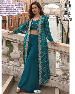 Elira Glam Traditional Chinnon Silk Lehenga Choli Set with Quick Dry Feature for <b>Women's</b> Party & <b>Wedding</b> Floor-Length - Product Image 3