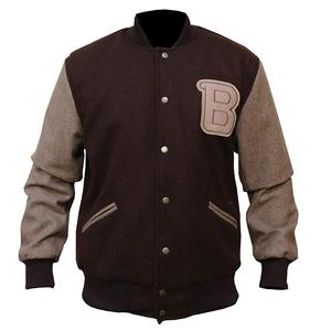 เสื้อแจ็คเก็ต Letterman ผู้ชาย แฟชั่นสตรีทแวร์ลำลอง ผู้ผลิตเสื้อแจ็คเก็ต Varsity ขนสัตว์แบบกำหนดเองสำหรับผู้ชาย - Product Image 1