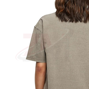 เสื้อยืดโอเวอร์ไซส์ผ้าฝ้ายพรีเมียมสำหรับผู้หญิง สไตล์สตรีทแวร์ รับผลิตเสื้อผ้าพร้อมโลโก้ตามสั่ง สำหรับทุกฤดูกาล - Product Image 5