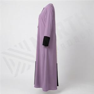 Abaya élégante et modeste pour femmes, légère, entièrement respirante, coupe confortable, manches longues, style décontracté, pour la prière quotidienne, taille personnalisée - Product Image 3