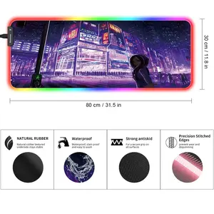 Creatively Designed RGB Lighting Mouse Pad Customized Rubber RGB Desk Mats Gaming Mouse Pad Switching Led RGB Light Mouse Pad