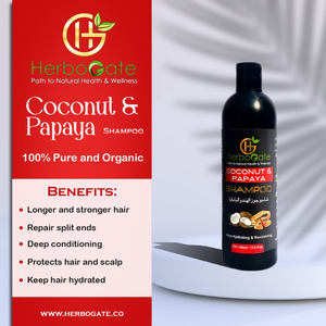Shampoo à la noix de coco et à la papaye pour la réparation des cheveux, le soin du cuir chevelu et la routine capillaire quotidienne rafraîchissante - Product Image 4