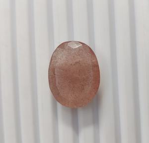 Cuarzo fresa de calidad AAA, gemas facetadas de formas mixtas, 21*16 mm, 28.50 Ct, GEMAS 100% NATURALES para la fabricación de joyas - Product Image 6