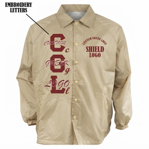 Veste coupe-vent vintage de qualité supérieure avec logo personnalisé brodé en lettres grecques pour vêtements Kappa Alpha Psi - Product Image 1