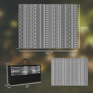 พรมกลางแจ้งแบบกลับด้านได้ คุณภาพพรีเมียม สำหรับใช้ในบ้านและสวน - Product Image 4