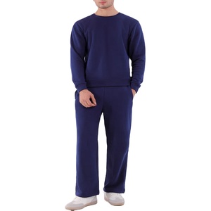 Ensemble de survêtement pour homme en molleton 100% coton personnalisé, pantalon de survêtement, vêtements de nuit - Product Image 1