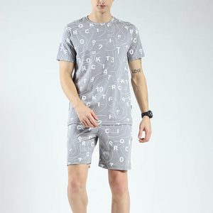 Men's T Shirts & Shorts <b>Twin</b> <b>Set</b> Hot Sale Customized 2 Pieces Short Sleeve T-Shirt & Shorts <b>Twin</b> <b>Set</b> - Product Image 1