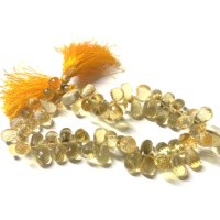 Perles de citrine facettées en forme de briolette, qualité AAA, pierre naturelle jaune, pour la fabrication de bijoux, certifiées IGI, haute qualité, DIY Rida