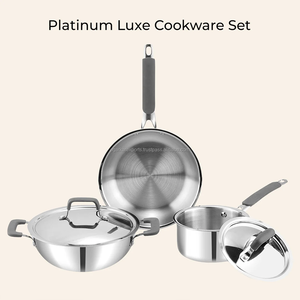 Ensemble de casseroles en acier inoxydable de conception européenne multifonctionnel de 5 pièces, antiadhésif, compatible four, compatible lave-vaisselle, fond pour la maison - Product Image 5