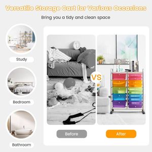 Carrello Organizzatore a 15 Cassetti per Stoccaggio Multiuso - Product Image 6