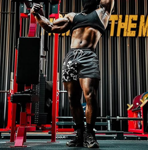 Men s Casual Shorts <b>Skull</b> Print Quick Dry Drawstring Waist Polyester Athletic Shorts Lightweight Mesh Fabric - Product Image 4