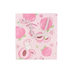 Bolsa de papel ecológica con estampado de animales y frutas, bolsa de embalaje Kraft reciclable para cumpleaños, boda, Baby Shower, estilo 01 - Product Image 3