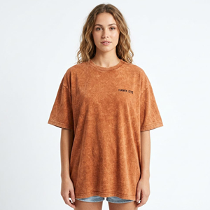Camiseta Oversize para Mujer al por Mayor, con Logotipo Personalizado, Etiqueta Privada, Corte Holgado, Informal, de Algodón, Manga Corta - Product Image 5