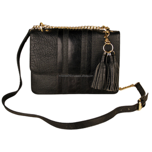 Bolso pequeño de piel auténtica con estilo para mujer, diseño de moda vintage, borla, logotipo personalizado, superventas, estilo de vestir, precio al por mayor - Product Image 5