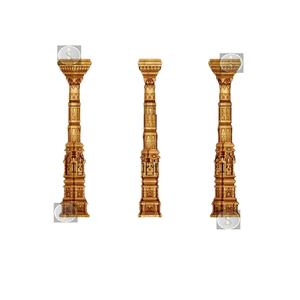 Modern Simple South Indian Style Wooden Pillar for Indoor/Outdoor Decoration - Product Image 1