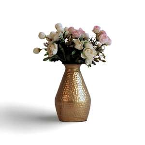 Hot Sale <b>Vintage</b> Design Metal Flower <b>Vase</b> with Solid Material Decorative Finish Long Life for Home and Event Decoration Use - Product Image 1
