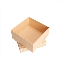 Boîte en carton de haute qualité avec couvercle et base, personnalisable avec logo, pour emballage cadeau