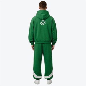 Conjunto Deportivo Premium para Hombre de Felpa de Algodón Grueso – Estilo Urbano Oversize con Mangas Raglán - Product Image 3