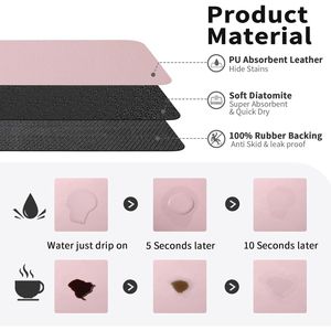 Tapete de Goma Antideslizante para Secar Platos, Tapete para Barra de Cocina con Función Absorbente de Manchas, Accesorio Esencial para la Cocina - Product Image 3