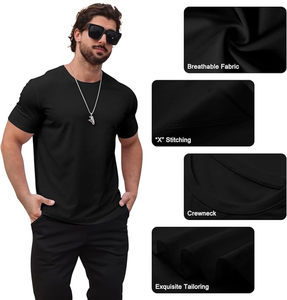 Camisetas Deportivas Personalizadas al por Mayor para Hombre, Casuales, de Malla Transpirable, Antiarrugas, de Secado Rápido, Ecológicas - Product Image 3