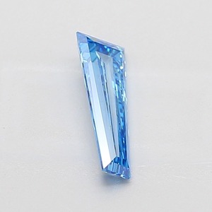 Diamant bleu fantaisie vif de 1,01 ct, taille baguette conique, pureté VS1, certifié, diamant bleu de luxe - Product Image 4