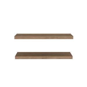 Dallas pino ripiano galleggiante per soggiorno elegante da parete e da esposizione - Product Image 3