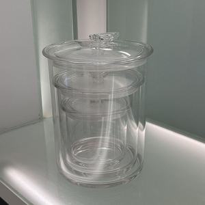 Vaisselle en acrylique, boîte de conservation alimentaire transparente minimaliste et hermétique - Product Image 4