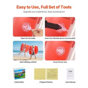 Paquete de 2 bolas inflables de parachoques de PVC de 3 pies/0,9 m para exteriores Sumo Zorb Body Game - Product Image 5