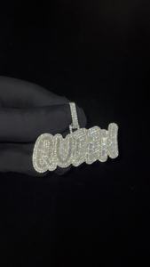 จี้เพชรโมอิสซาไนต์ VVS สั่งทำตัวอักษรได้ เงินแท้ 925 สไตล์ฮิปฮอปสุดหรู ประดับเพชรแบบ Iced Jewelry รับรองโดย GCI & IDGL พร้อมจี้ตัวอักษร - Product Image 6