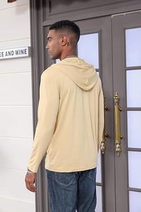 Sweat-shirts à capuche d'hiver personnalisés par sublimation pour hommes, 100 % coton, écologiques, fabriqués en usine, tissu doux et respirant, vente en gros OEM/ODM - Product Image 5