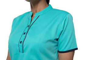 2026 OEM Wholesale Custom Top-Grade Summer Short Sleeve Scrubs Uniforms Eggplant <b>Purple</b> Unisex Cheap Nursing Sets Supplier - Product Image 3