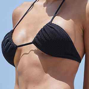 Ensemble de bikini fait main à coupe haute, design minimaliste uni, maillot de bain femme taille basse, style brésilien sexy, tenue de plage - Product Image 2