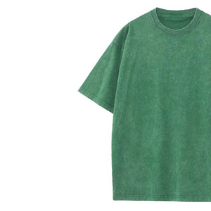 เสื้อยืดผู้ชายผ้าฝ้ายฟอกสีแฟชั่นในเมืองวินเทจย้อนยุคลำลองขนาดใหญ่ - Product Image 2