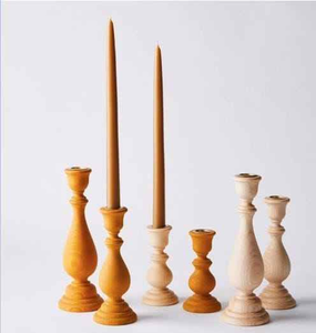 Customized <b>Wooden</b> <b>Candlestick</b> Holder Custom Colors for Home and Wedding Decoration for Christmas Festivities unique candle jars - Product Image 2