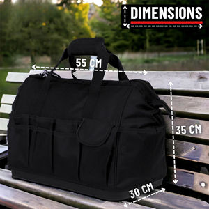Zipper Closure Customizable OEM Water- and Grease-resistant Vietnam <b>Tool</b> <b>Bag</b> <b>Roll</b> <b>Bag</b> Versatile Carrying Multi Compartments - Product Image 3