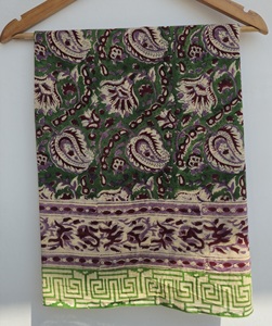 Hand Block Print Cotton <b>Sarong</b> Pareo, Beach Wrap for Women, Lightweight Boho <b>Bikini</b> Cover Up, Soft Skin Friendly Scarf - Product Image 4