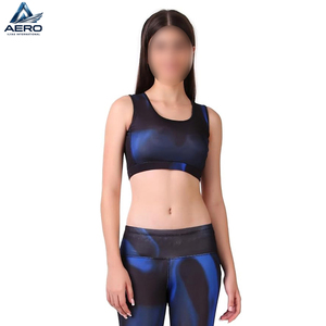2026 OEM ODM New Arrival High Stretch Cool Dry Dark Abstract Tone Workout Running Gym Training Apparel Fitness Wear <b>Bra</b> - Product Image 5